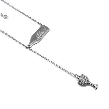 Wine Drop Necklace - Allyanna GiftsNECKLACE
